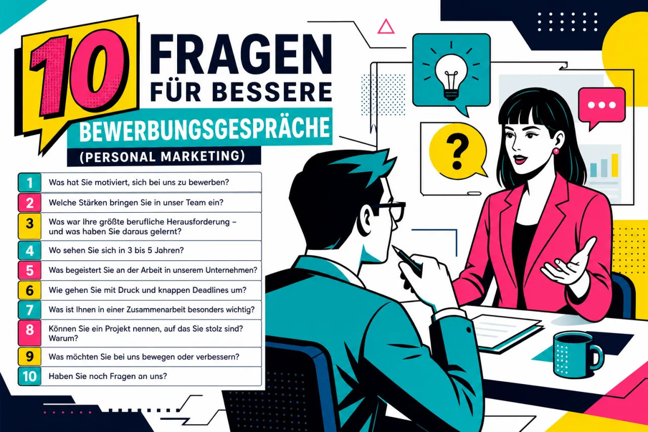10 Fragen für bessere Bewerbungsgespräche