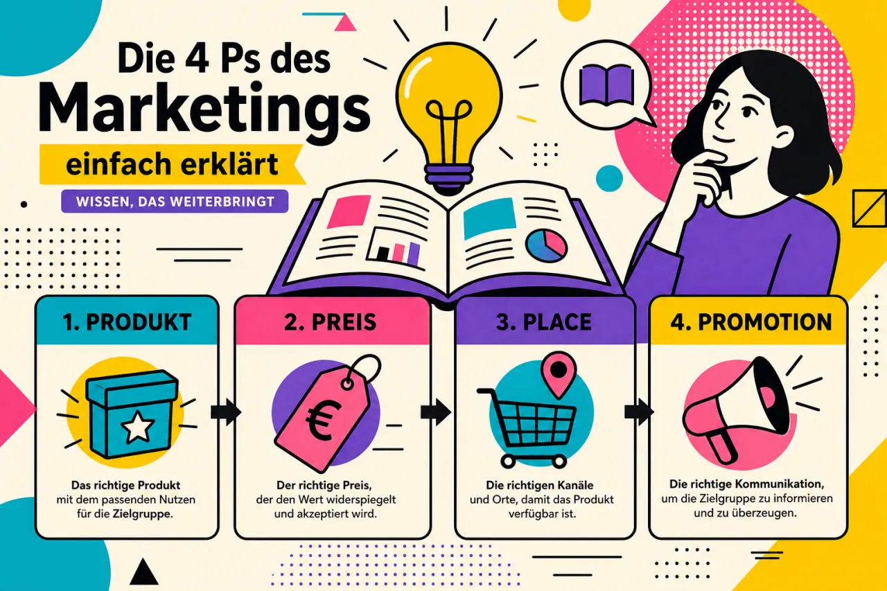 4 Ps des Marketings einfach erklärt