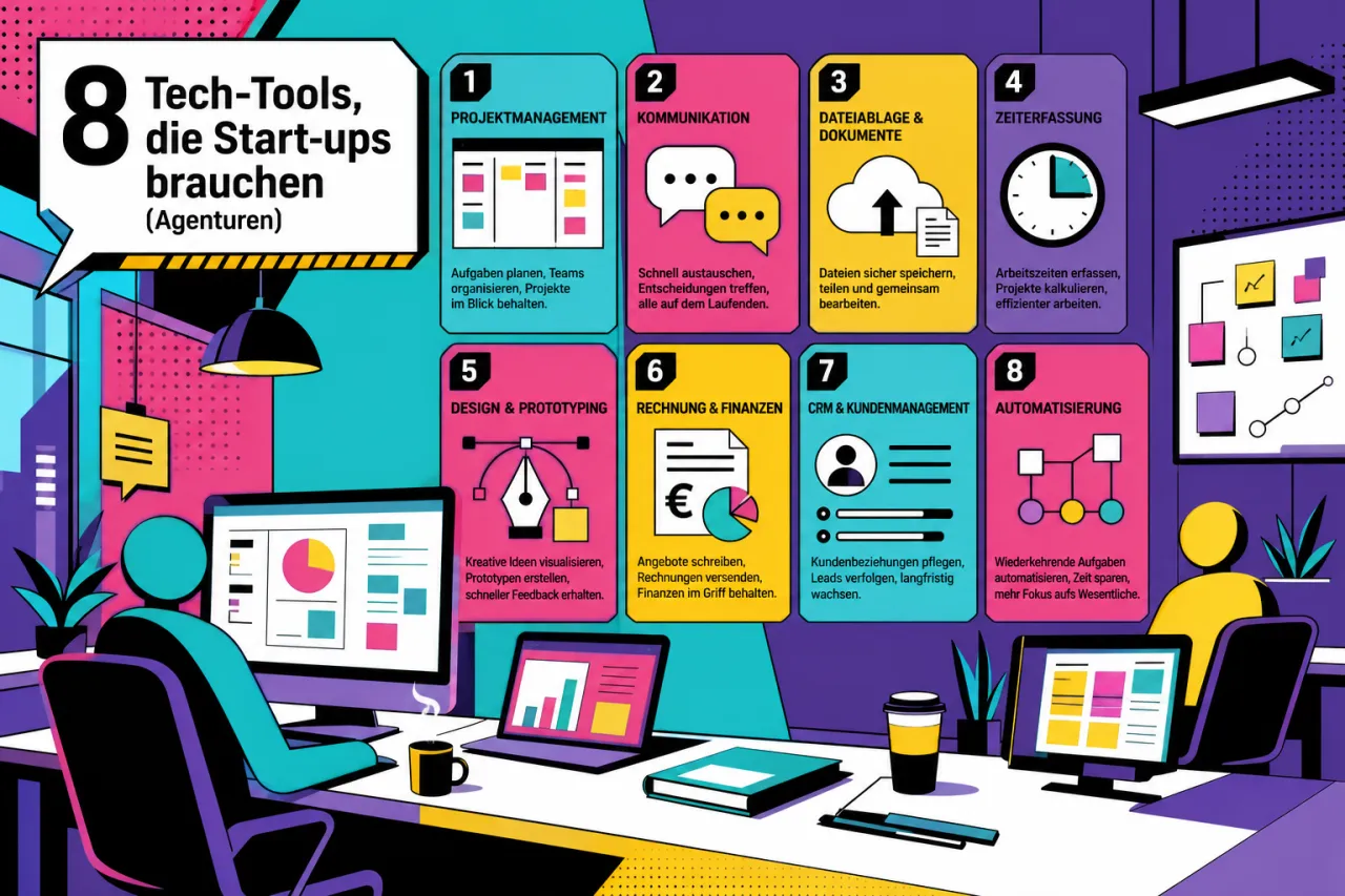 8 Tech-Tools, die Start-ups brauchen