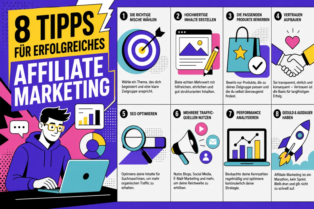 8 Tipps für erfolgreiches Affiliate Marketing