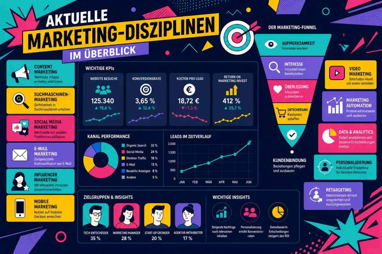Aktuelle Marketing-Disziplinen im Überblick