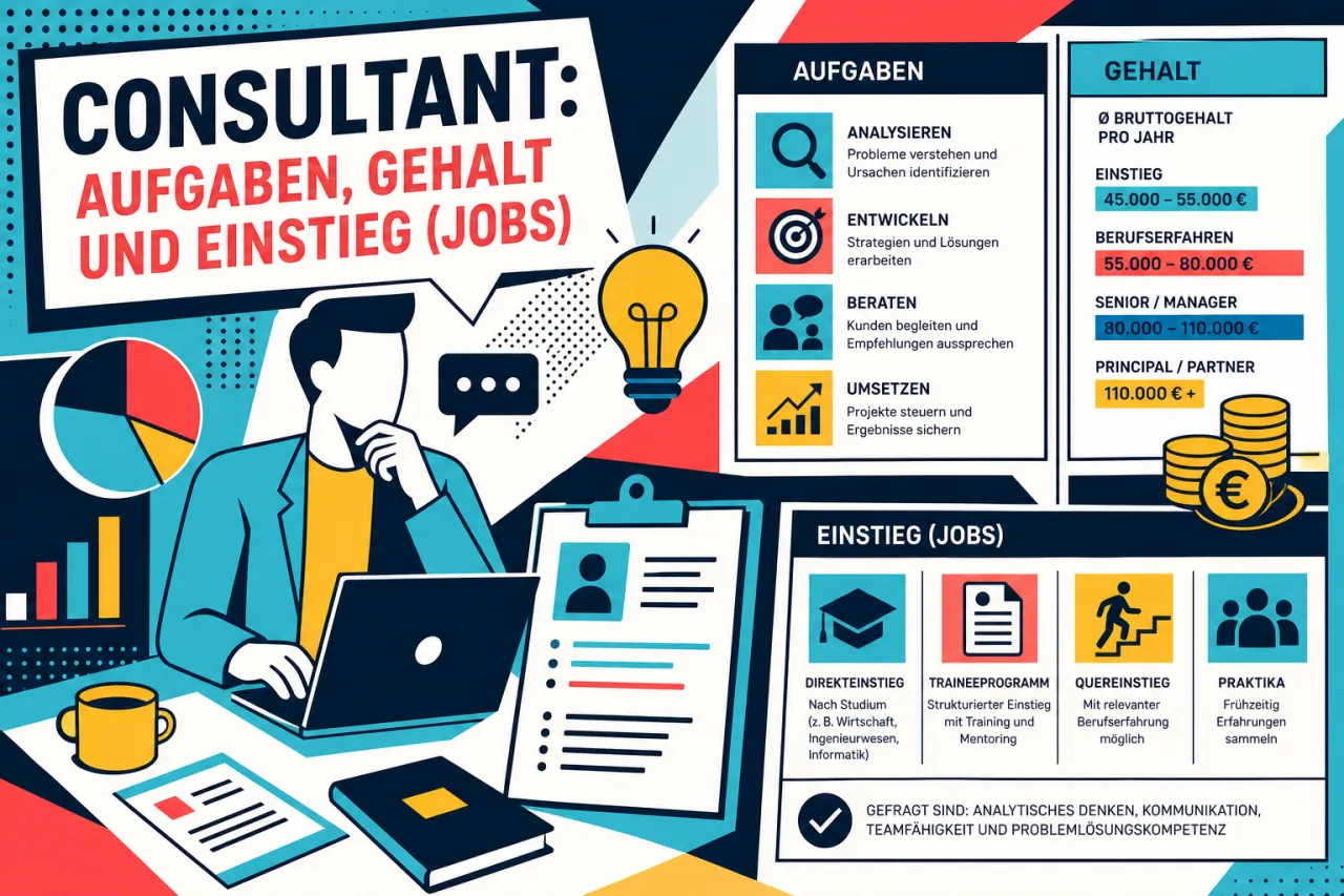 Consultant: Aufgaben, Gehalt und Einstieg