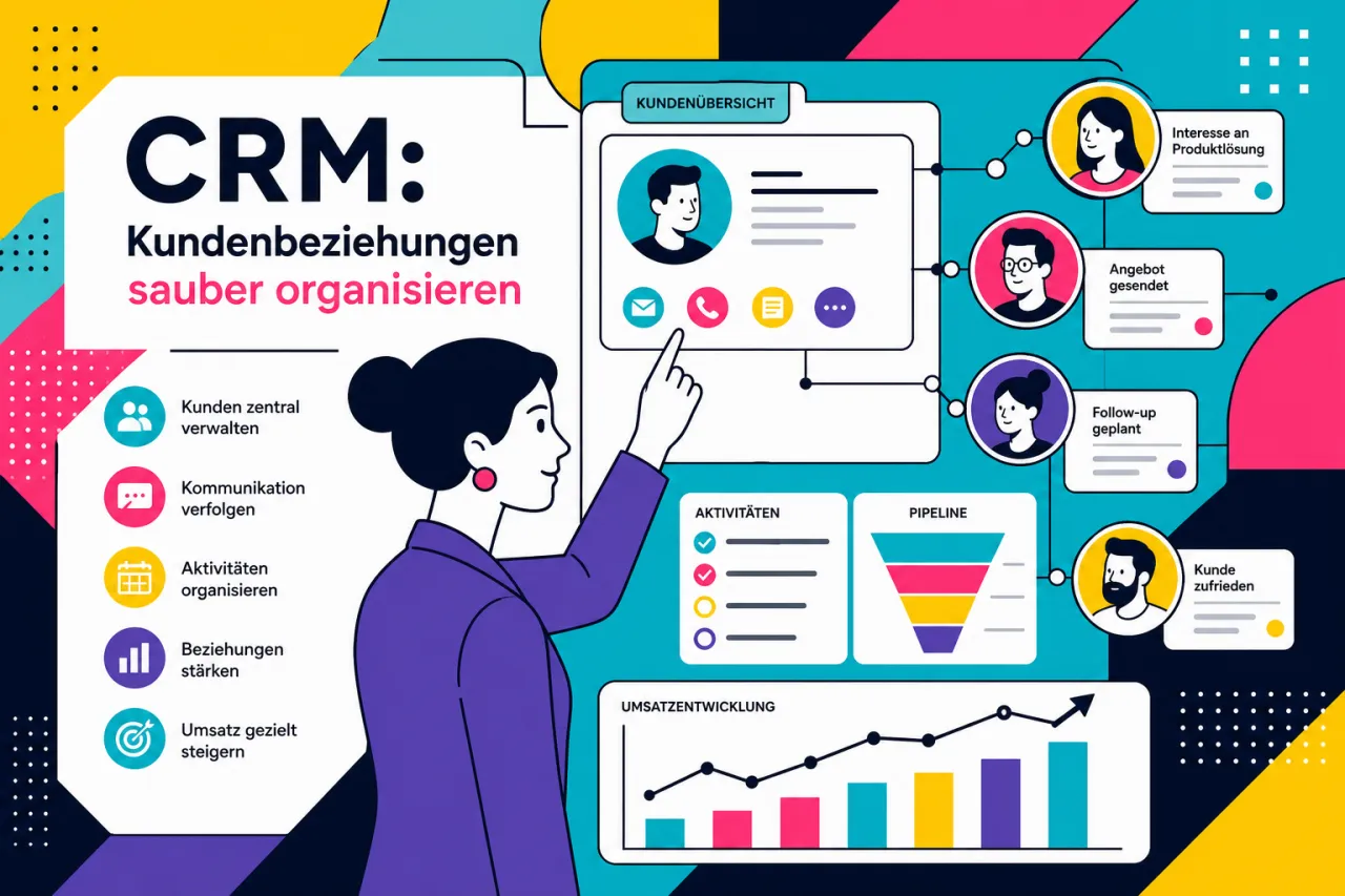 CRM: Kundenbeziehungen sauber organisieren