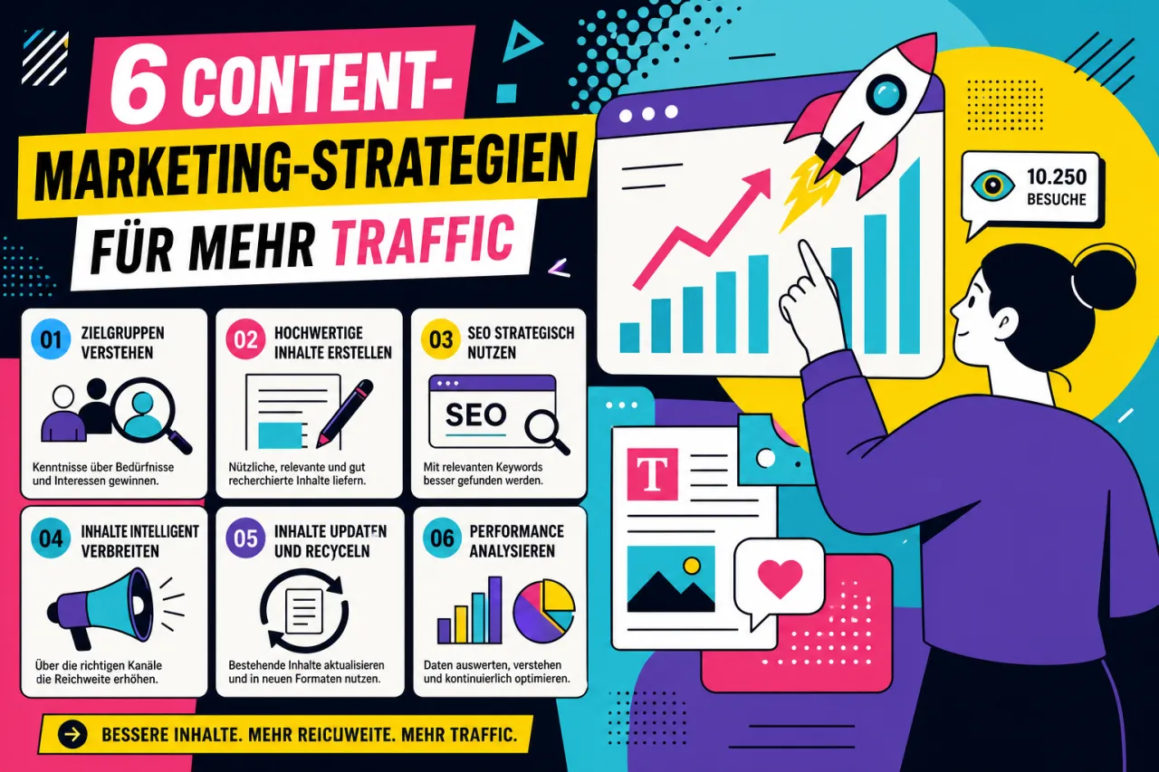 6 Content-Marketing-Strategien für mehr Traffic