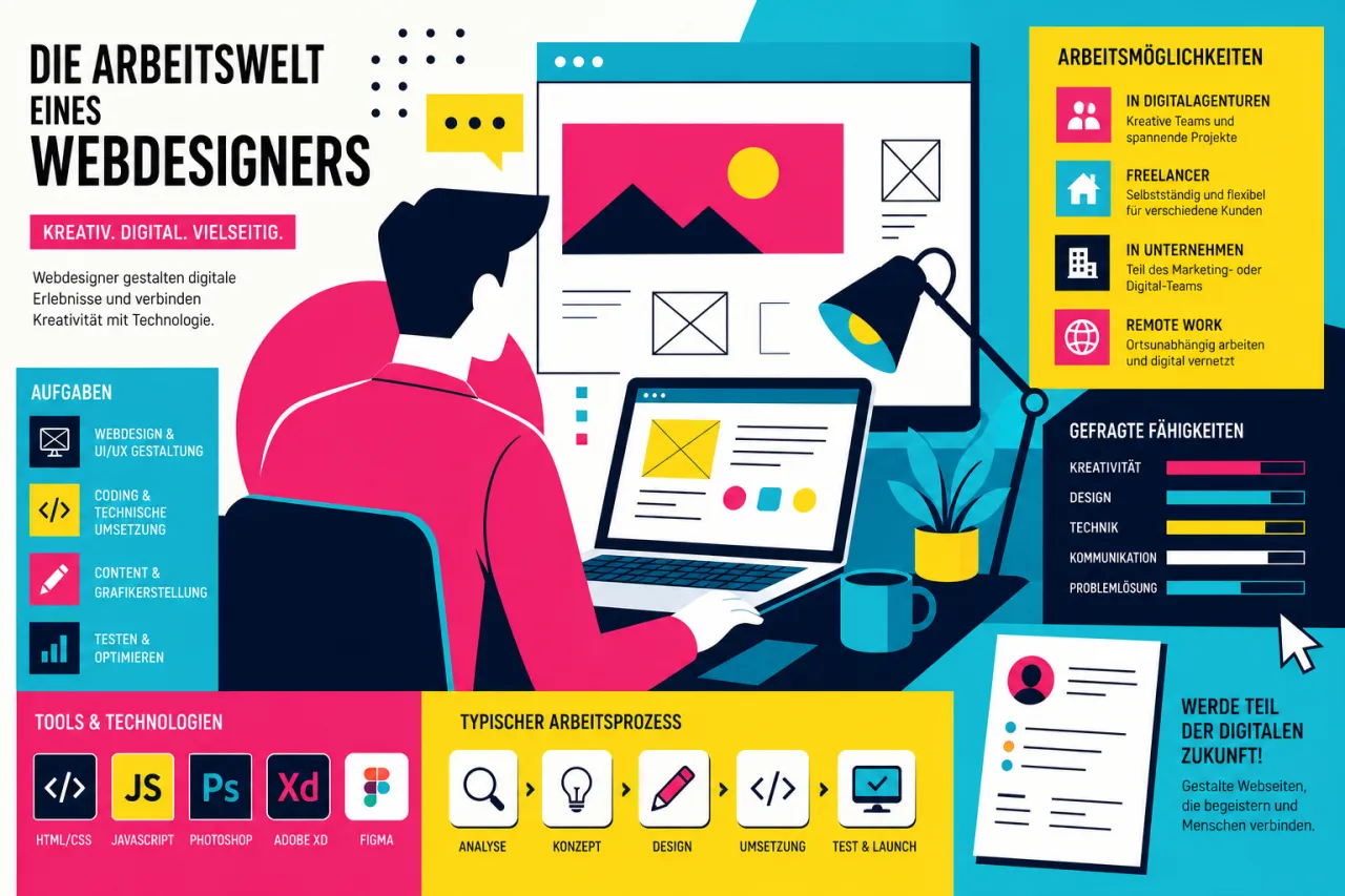 Die Arbeitswelt eines Webdesigners
