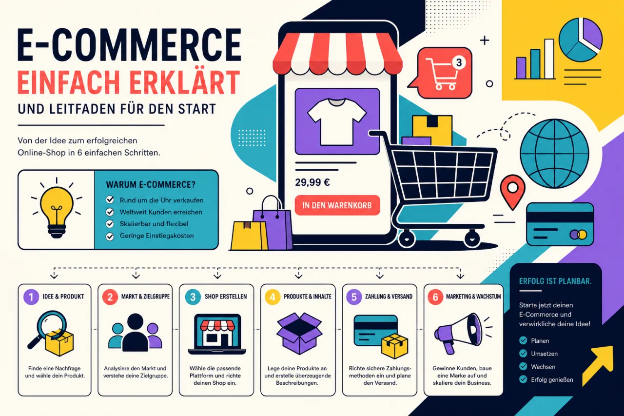 E-Commerce einfach erklärt und Leitfaden für den Start