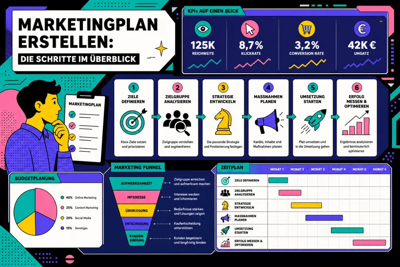 Marketingplan erstellen: Die Schritte im Überblick