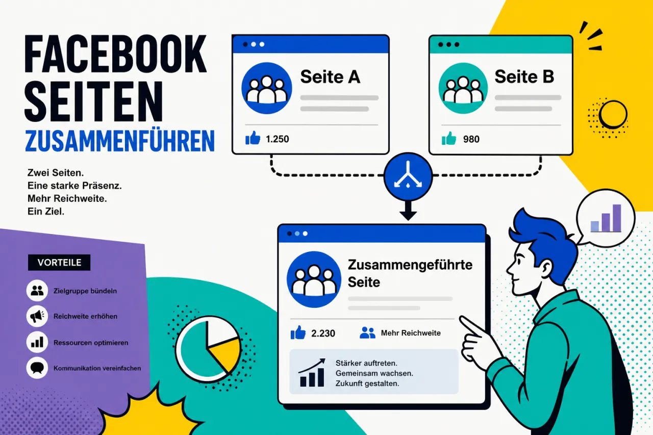 facebook seiten zusammenführen