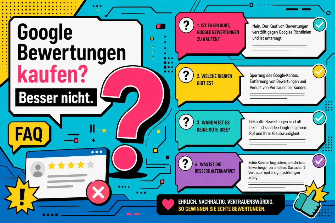 Google Bewertungen kaufen? Besser nicht.