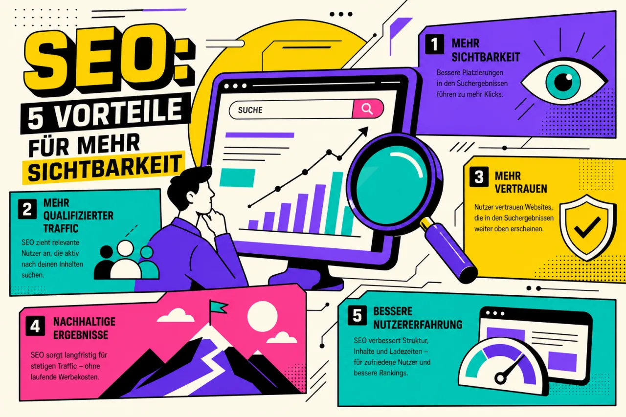 SEO: 5 Vorteile für mehr Sichtbarkeit