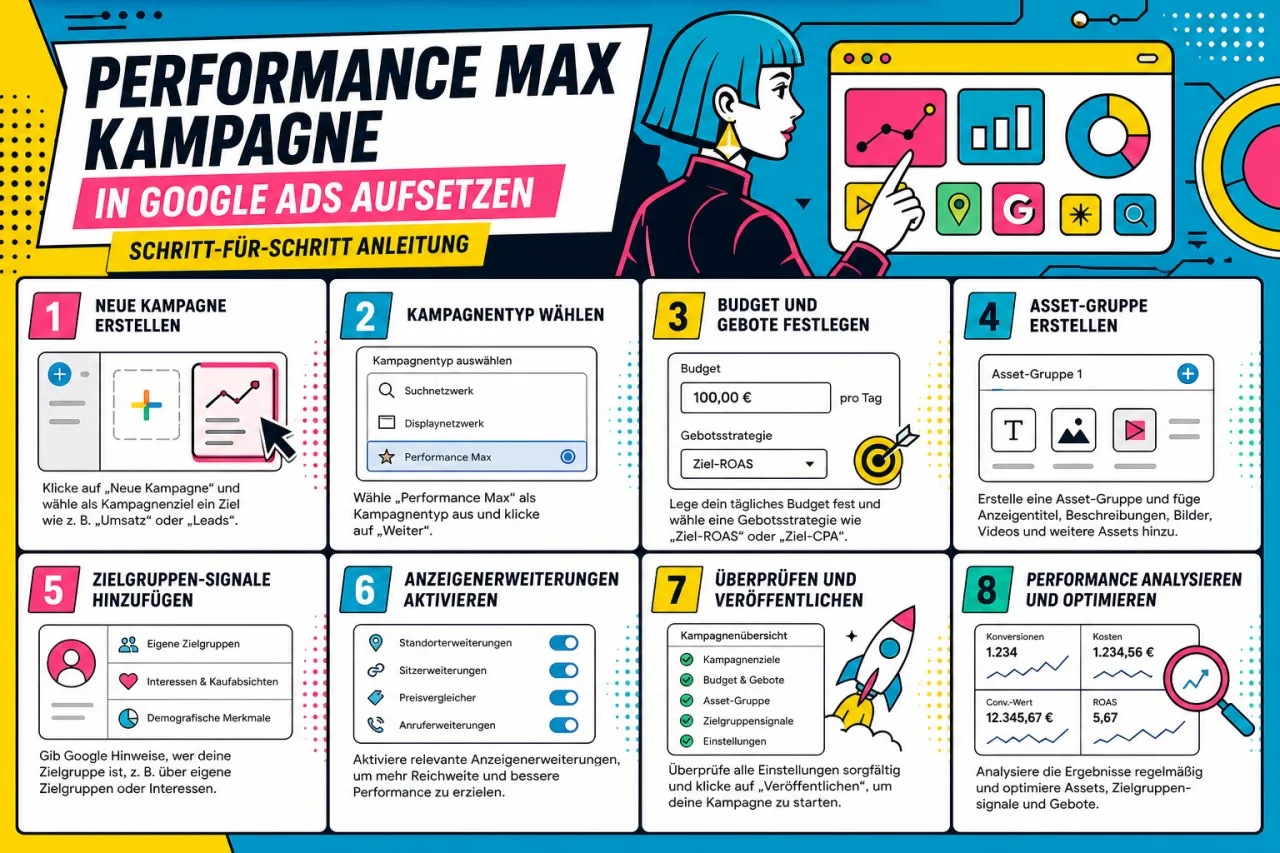 Performance Max Kampagne in Google Ads aufsetzen