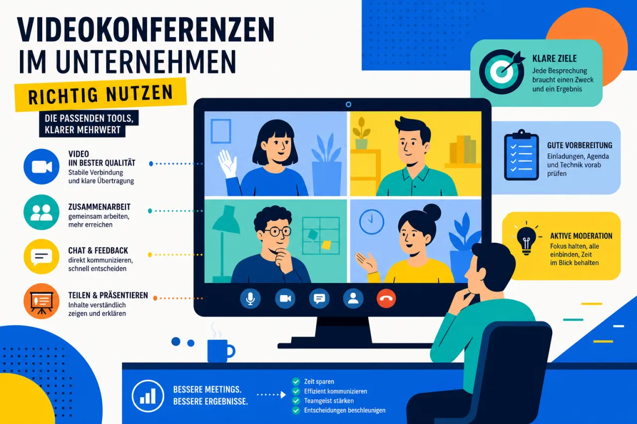 Videokonferenzen im Unternehmen richtig nutzen
