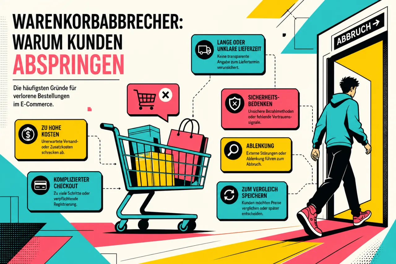 Warenkorbabbrecher: Warum Kunden abspringen