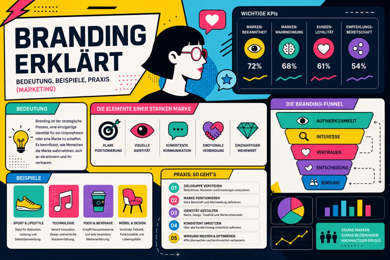 Branding erklärt: Bedeutung, Beispiele, Praxis
