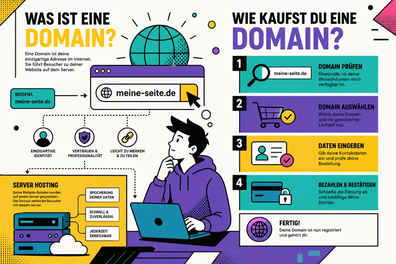 Was ist eine Domain und wie kaufst du sie?