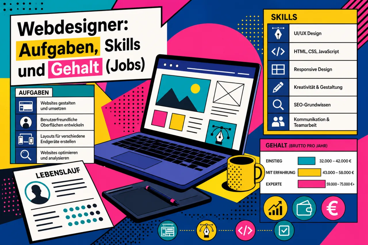 Webdesigner: Aufgaben, Skills und Gehalt