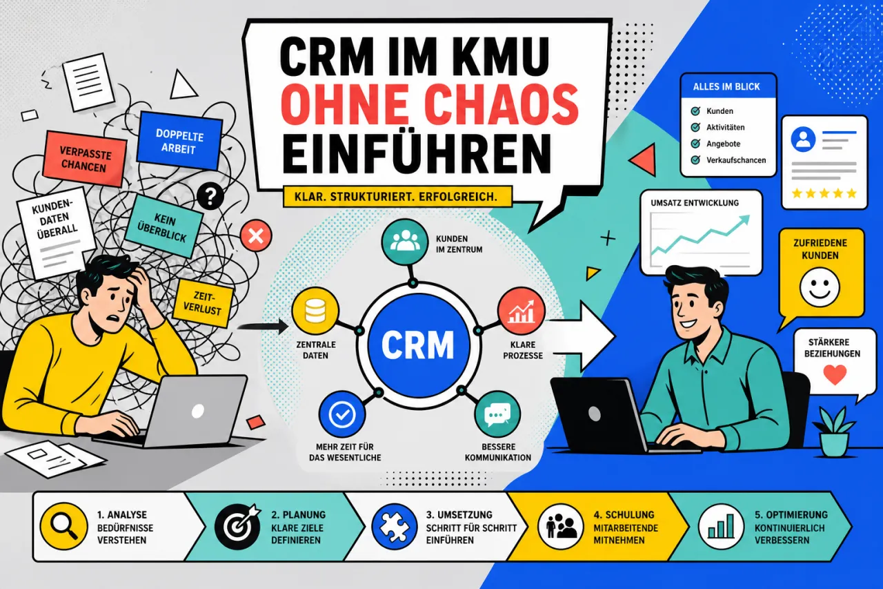 CRM im KMU ohne Chaos einführen