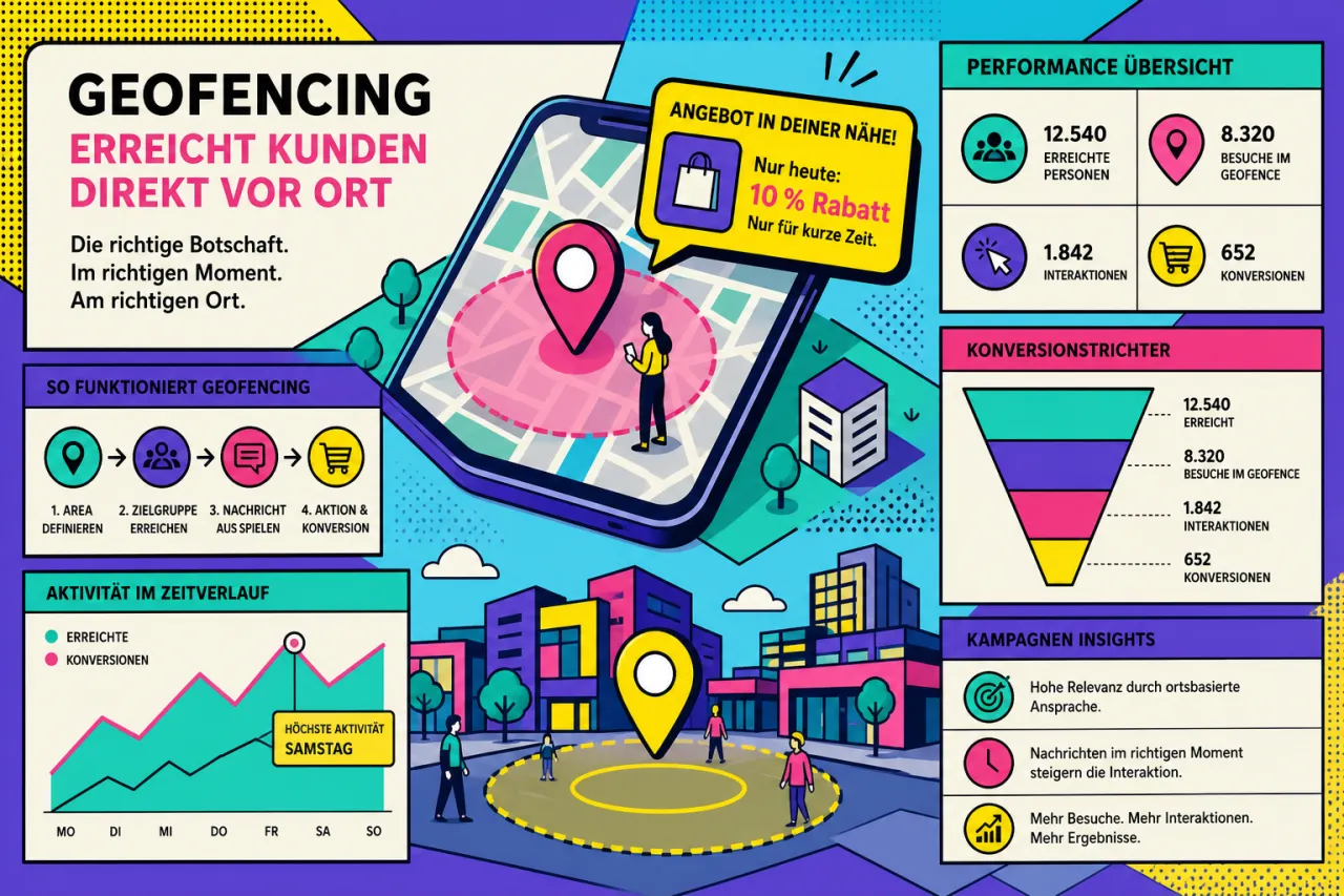 Geofencing erreicht Kunden direkt vor Ort