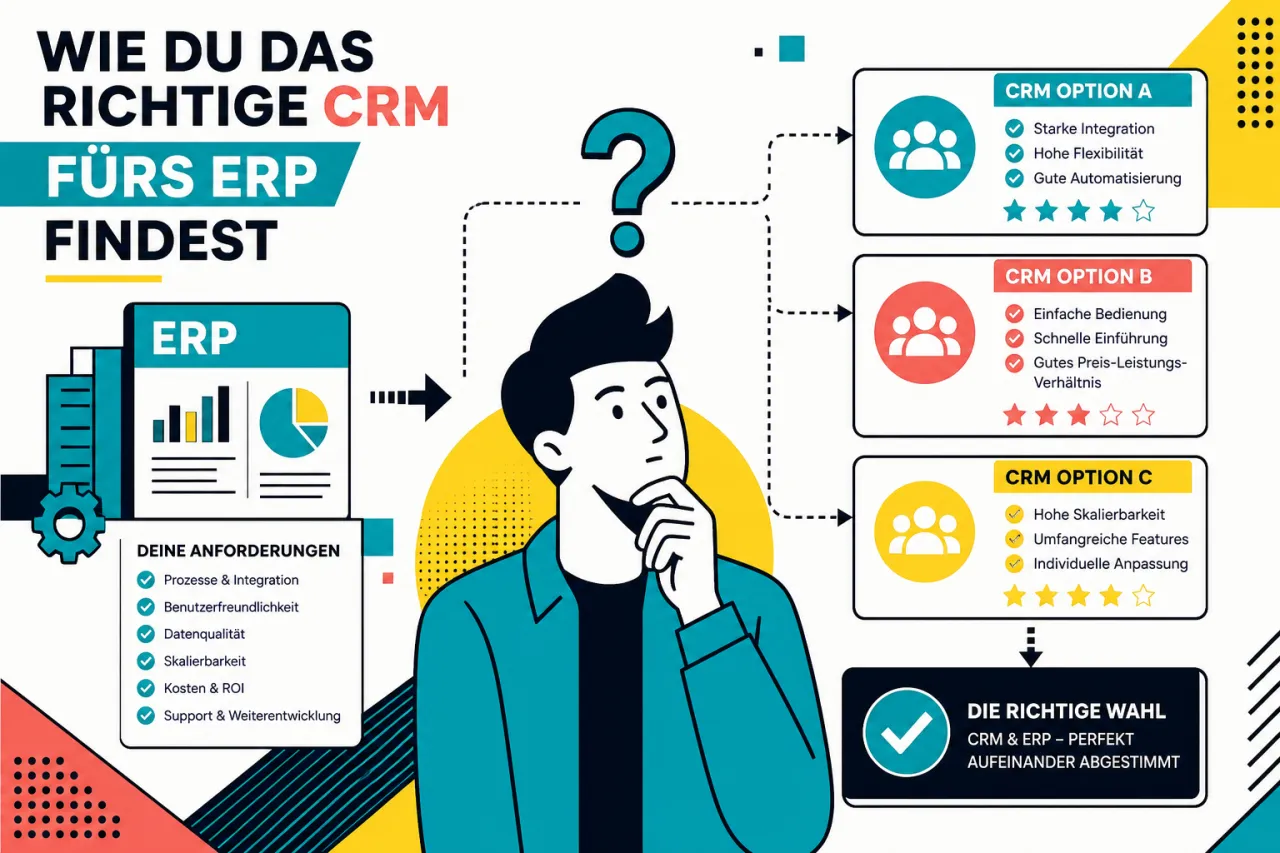 Wie Du das richtige CRM fürs ERP findest