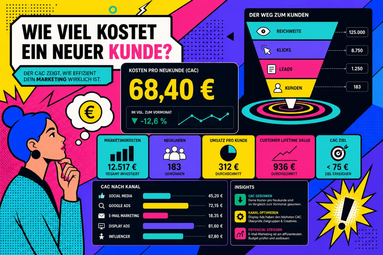 Wie viel kostet ein neuer Kunde?
