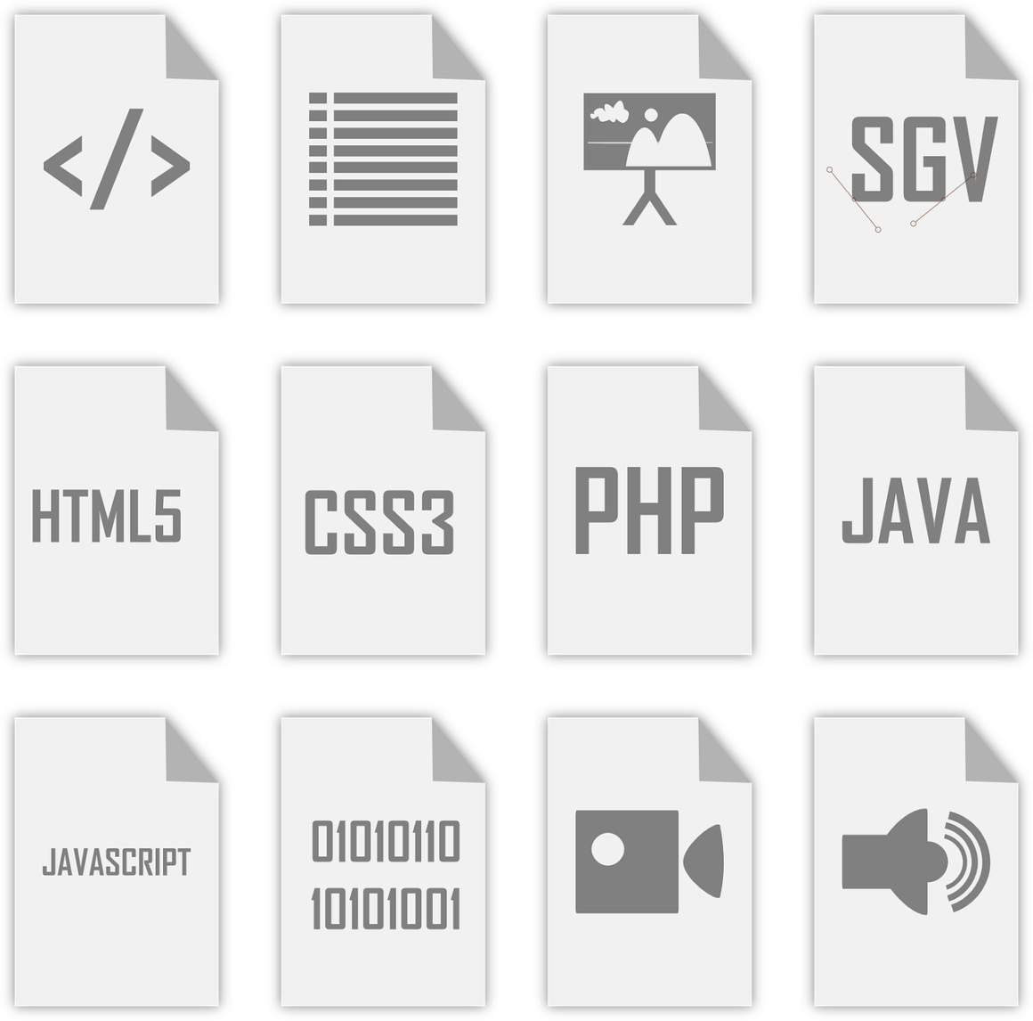 HTML-Dokumente, CSS-Stylesheets, JavaScript-Dateien und Bilder zum lokalen Browser Caching.