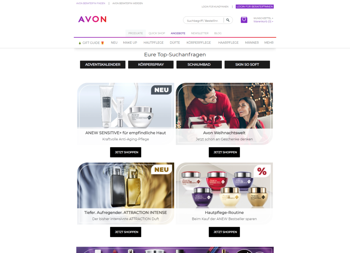 Avon Network Marketing Unternehmen