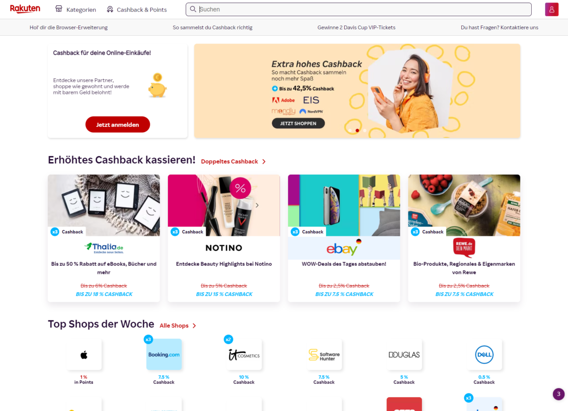 Rakuten Online Marktplatz im E-Commerce