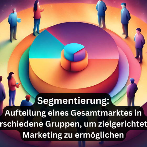 Segmentierung: Aufteilung eines Gesamtmarktes in verschiedene Gruppen, um zielgerichtetes Marketing zu ermöglichen