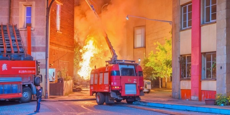 Brand in Lackiererei: Großfeuer sichtbar über der Stadt! Feuerwehr im Einsatz - Alle Mitarbeiter unverletzt evakuiert!