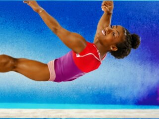 Simone Biles schafft den schwierigsten Sprung der Welt mühelos!