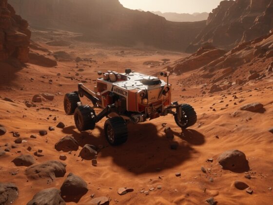 „Erstaunliche Animation: Mars-Rover meistert extremes Gelände!“