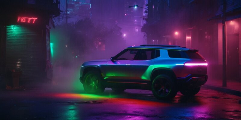 Verwandle dein Rivian zu Halloween in K.I.T.T. oder DeLorean!