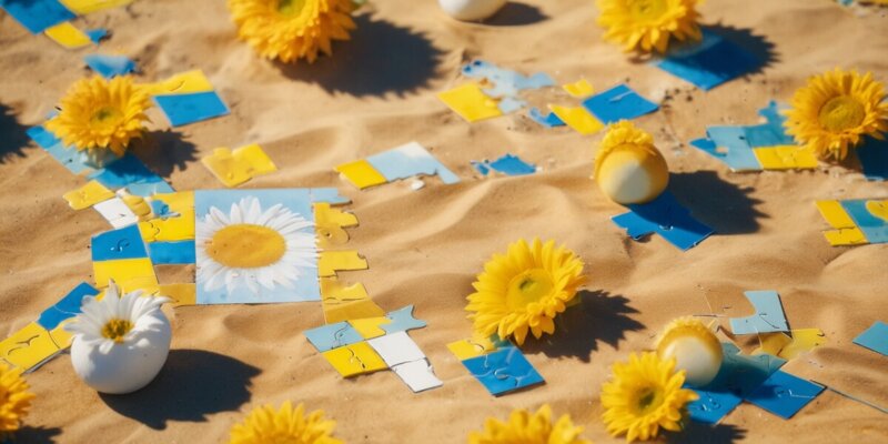 Entdecken Sie das Geheimnis des sonnigen Strands-Rätsels!