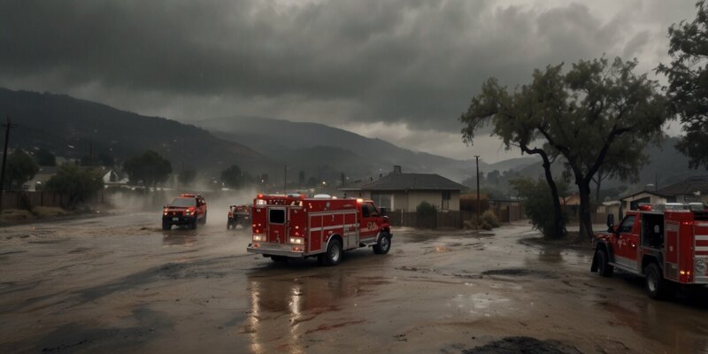 Kalifornien in Gefahr: Massive Regenfälle bedrohen Brandregionen