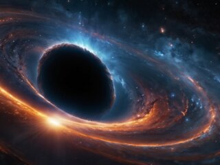 Nomadisches Schwarzes Loch frißt Stern 2.600 Lichtjahre entfernt