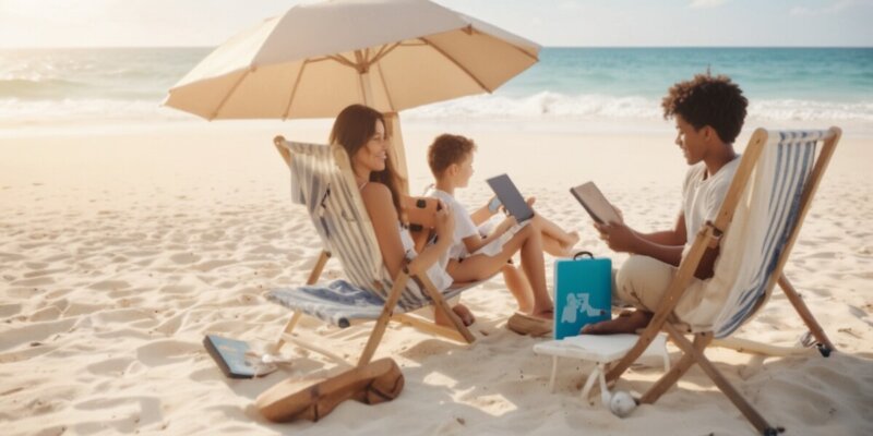 Technik im Urlaub: So meistern Eltern das Familienchaos!