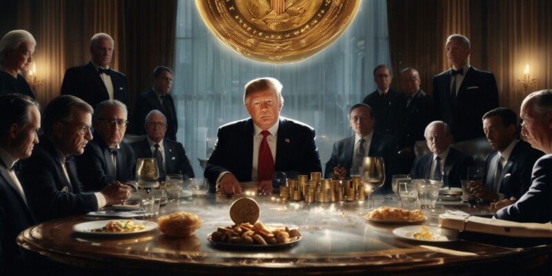 Trump's Dinner-Schachzug: Löst die TRUMP-Münze sein Ende aus?