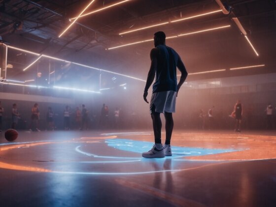 Leuchtender Sportboden: Revolutioniert diese LED-Technologie Spiele?