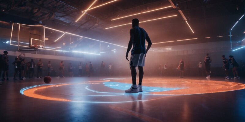 Leuchtender Sportboden: Revolutioniert diese LED-Technologie Spiele?